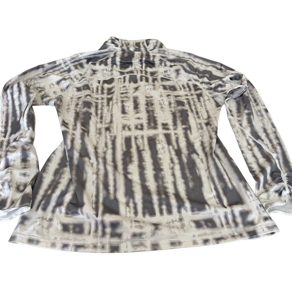 Women XL under armour high neckline zip pullover long sleeve workout top shirt - Picture 9 of 11